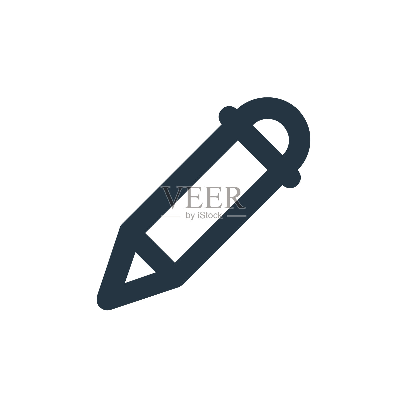 铅笔矢量图标。铅笔中风可编辑。铅笔线形符号，用于网络和移动应用程序，标志，印刷媒体。细线说明。矢量孤立轮廓绘制。图标素材