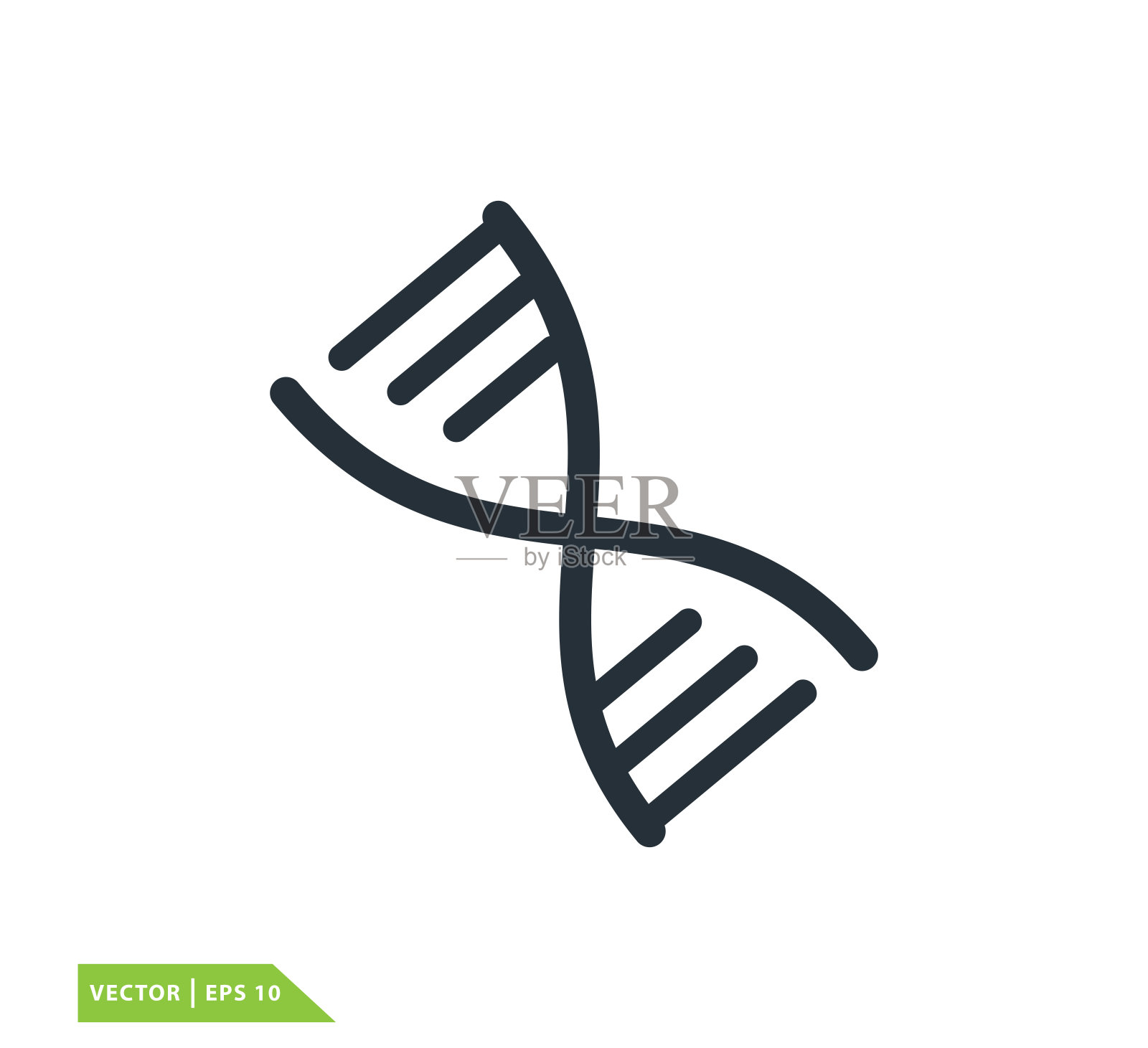 DNA图标矢量标志设计模板插画图片素材