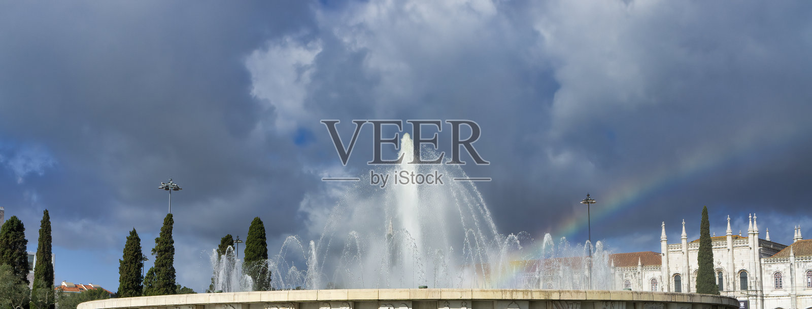 Jeronimos修道院或Hieronymites修道院位于里斯本照片摄影图片