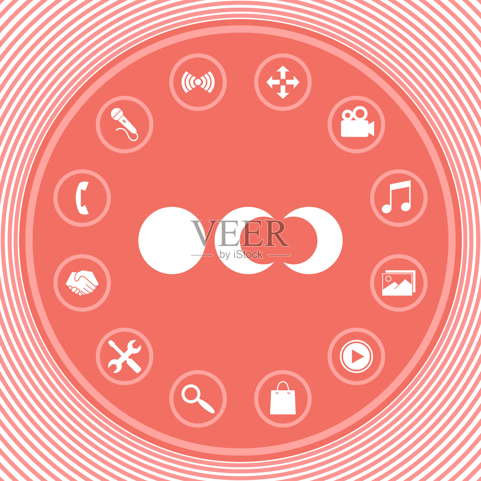 月相图标图形元素图标素材