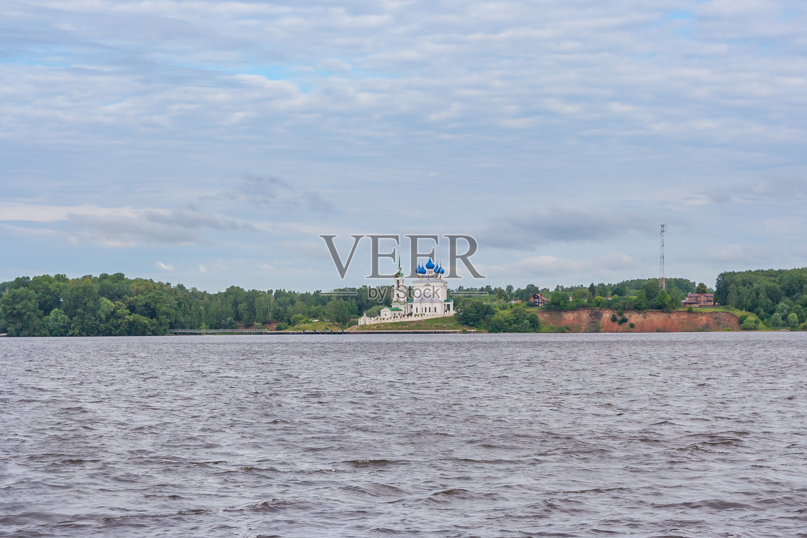 下诺夫哥罗德地区Katunki村的教堂照片摄影图片