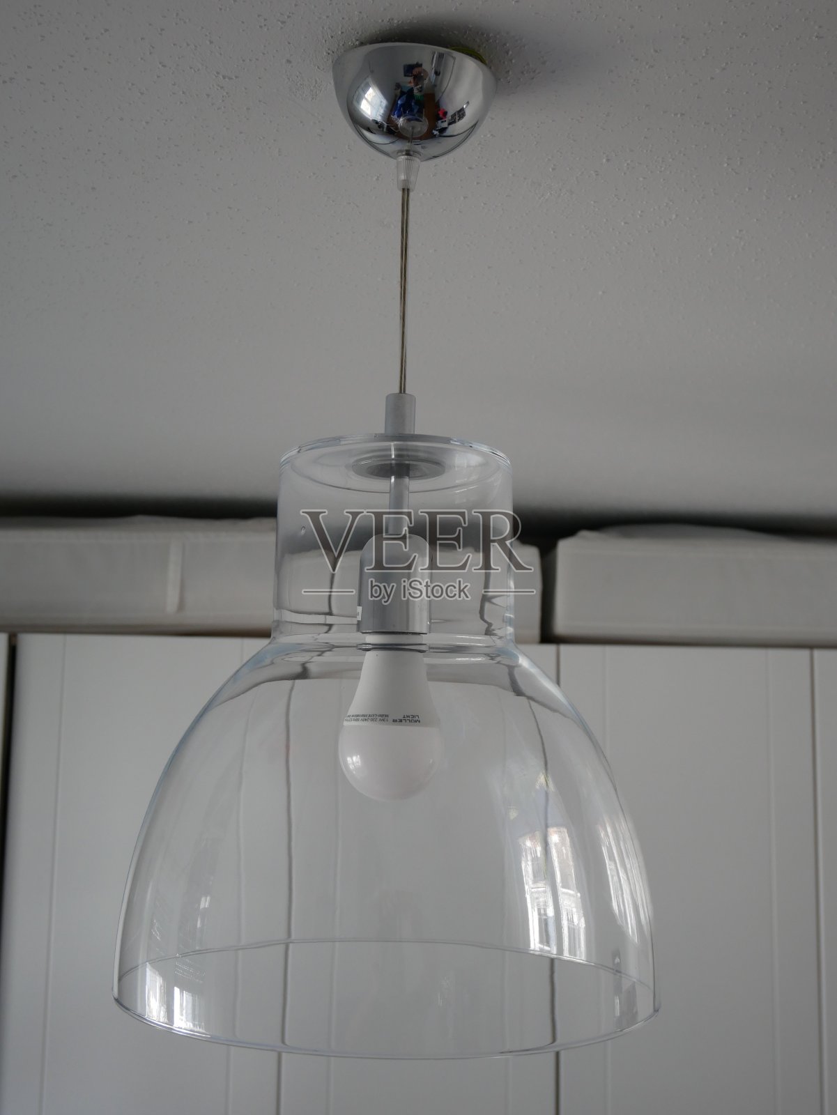 现代透明玻璃灯照片摄影图片