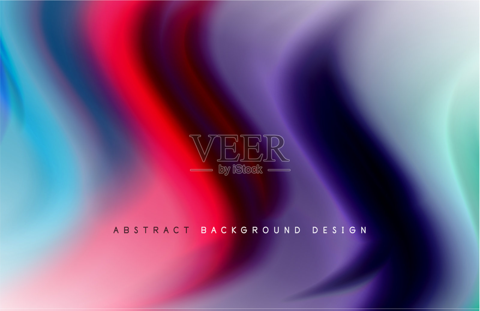 抽象背景-流体颜色梯度波插画图片素材