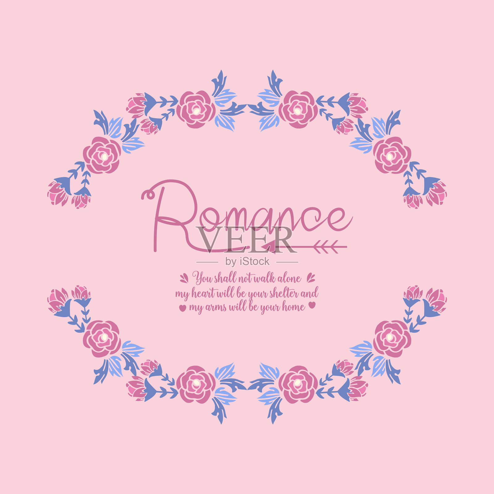 元素艺术设计树叶和花环插画图片素材