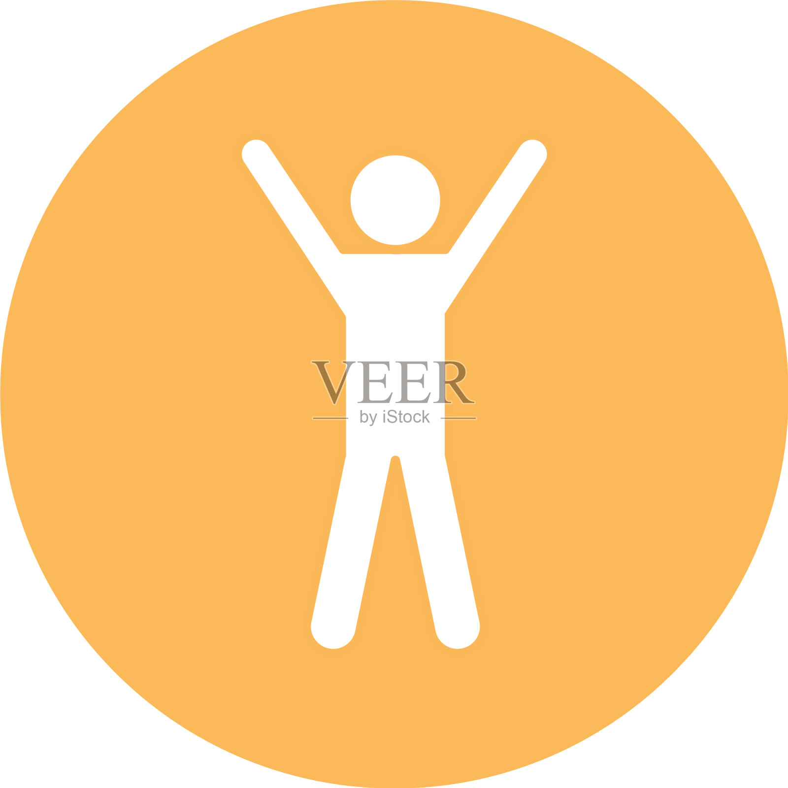 孤立头像块剪影风格图标图标素材