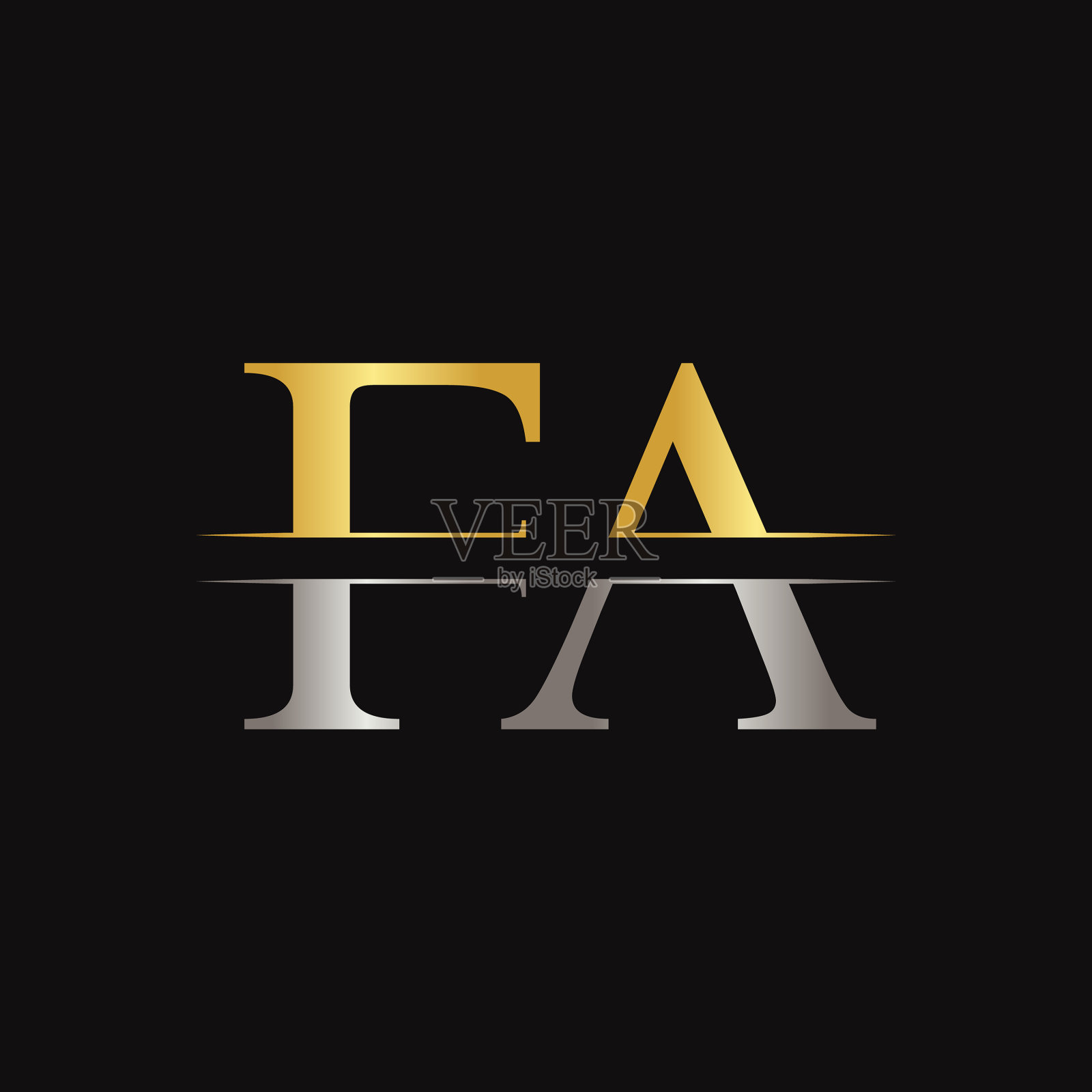 字母型标志设计模板抽象插画图片素材