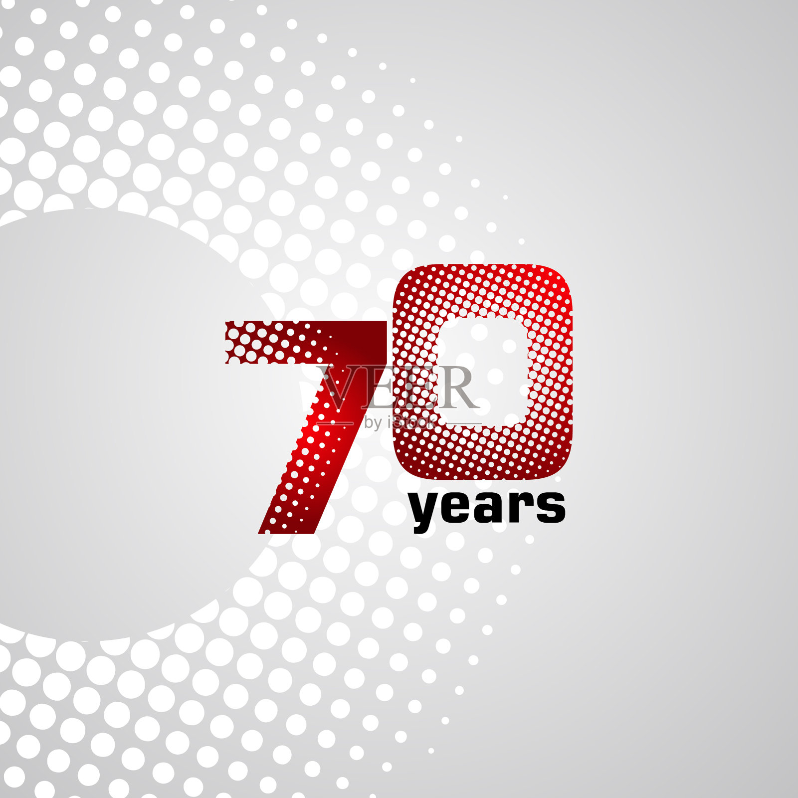 70周年纪念模板设计插画图片素材