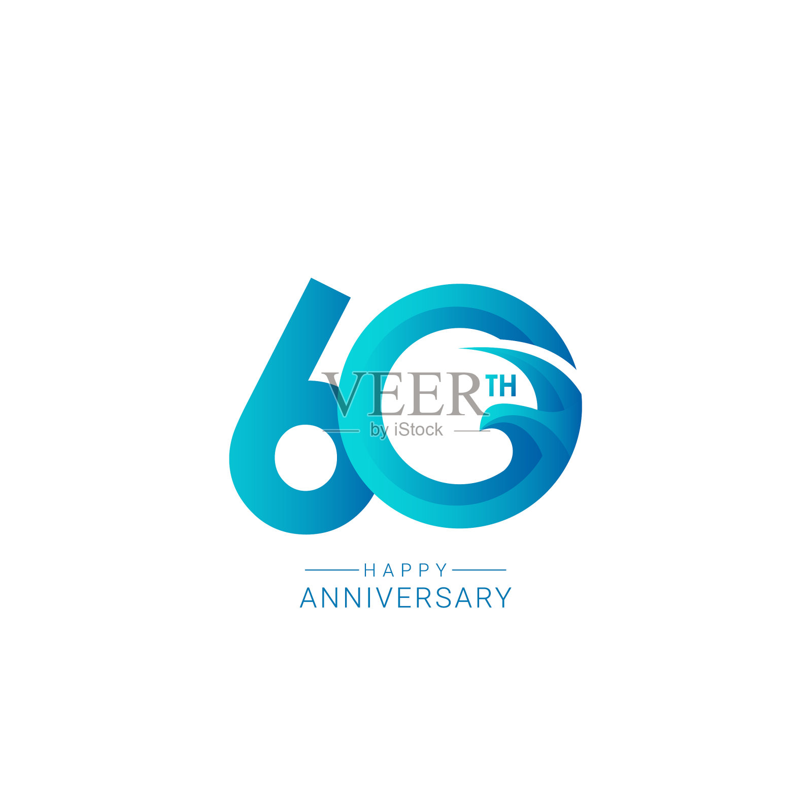 60周年鸟模型模板设计插画图片素材