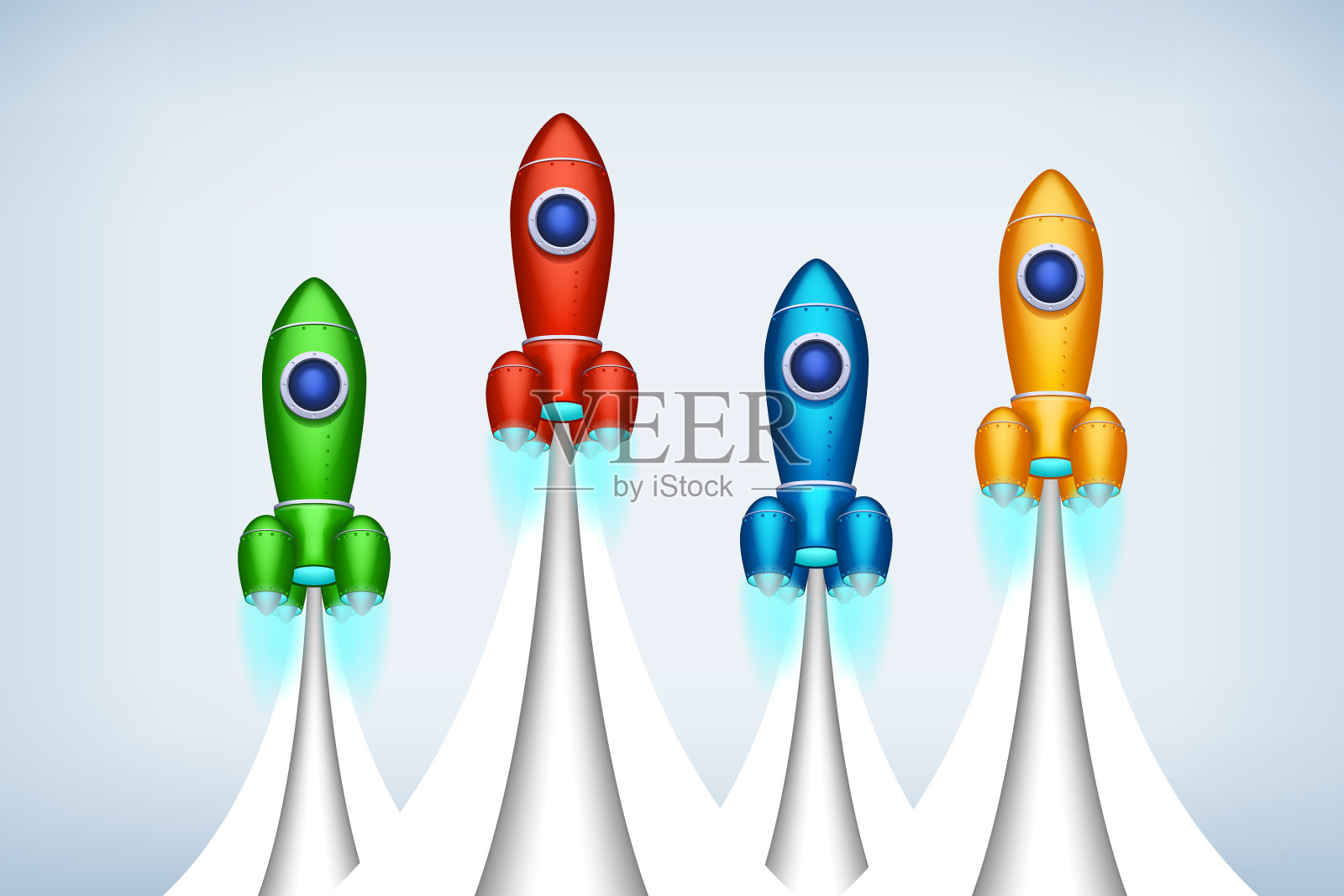 spase船插画图片素材