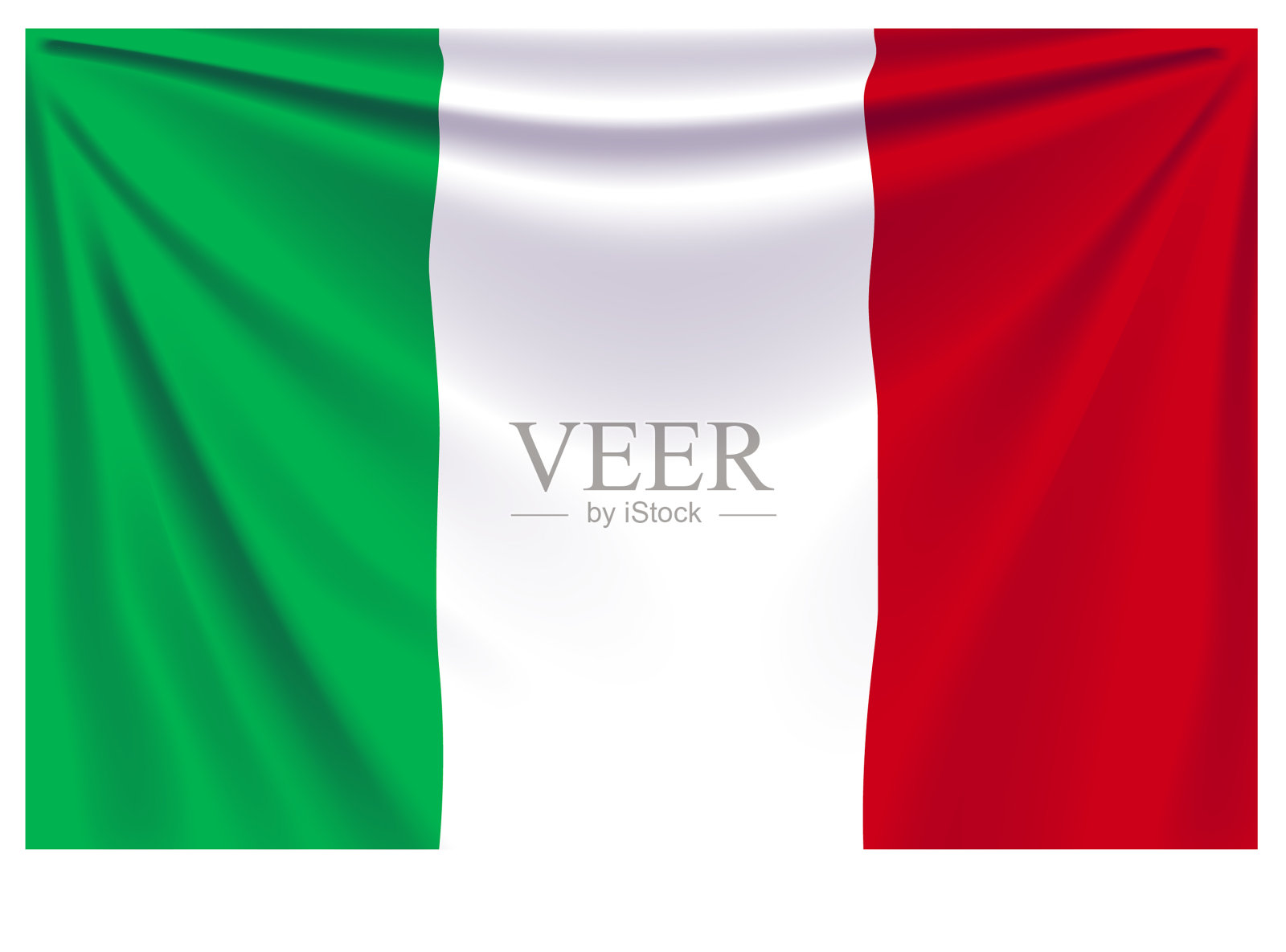 回意大利国旗插画图片素材