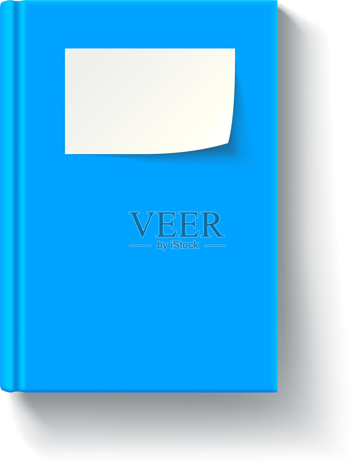 蓝色的书纸设计模板素材