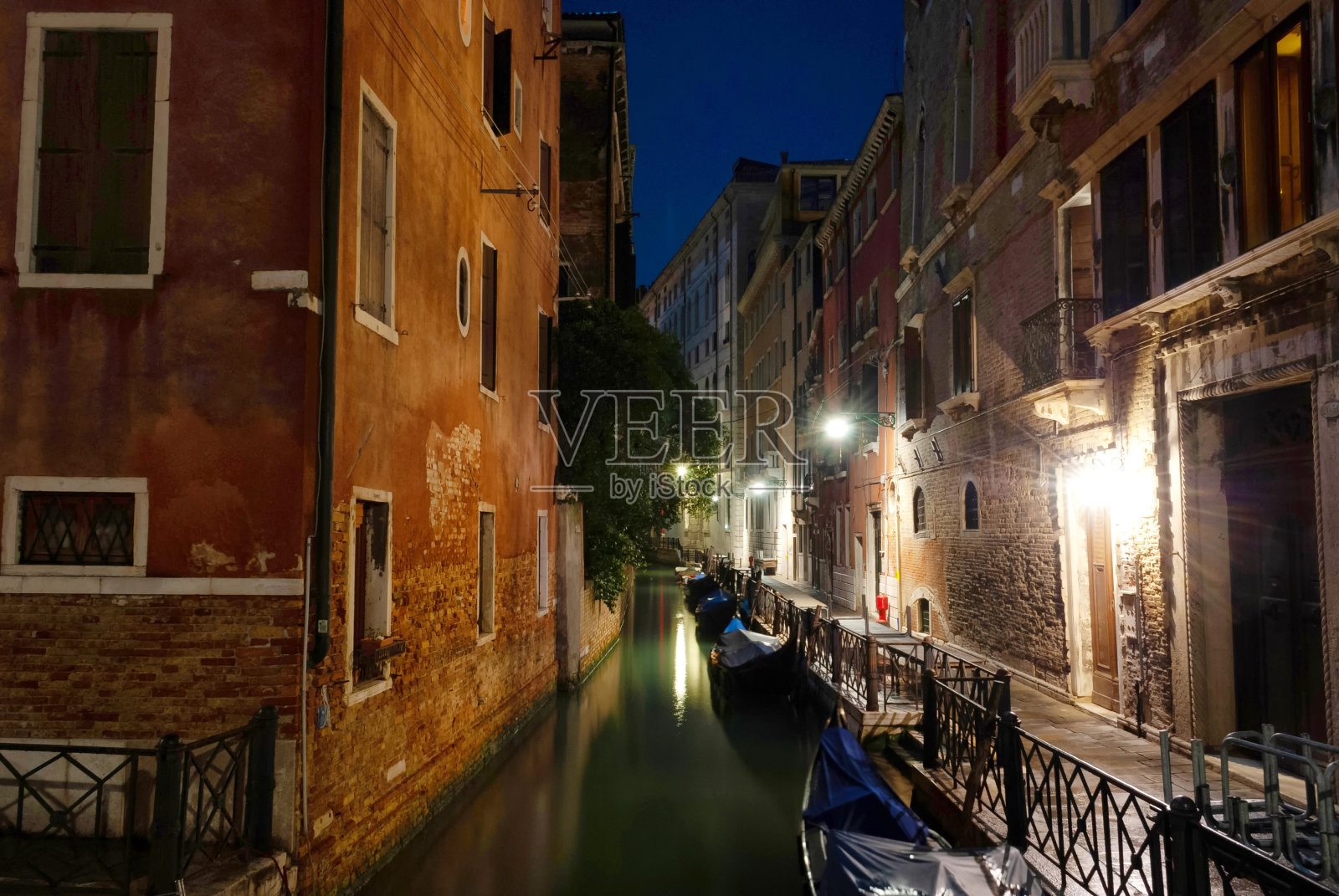 威尼斯的运河照片摄影图片