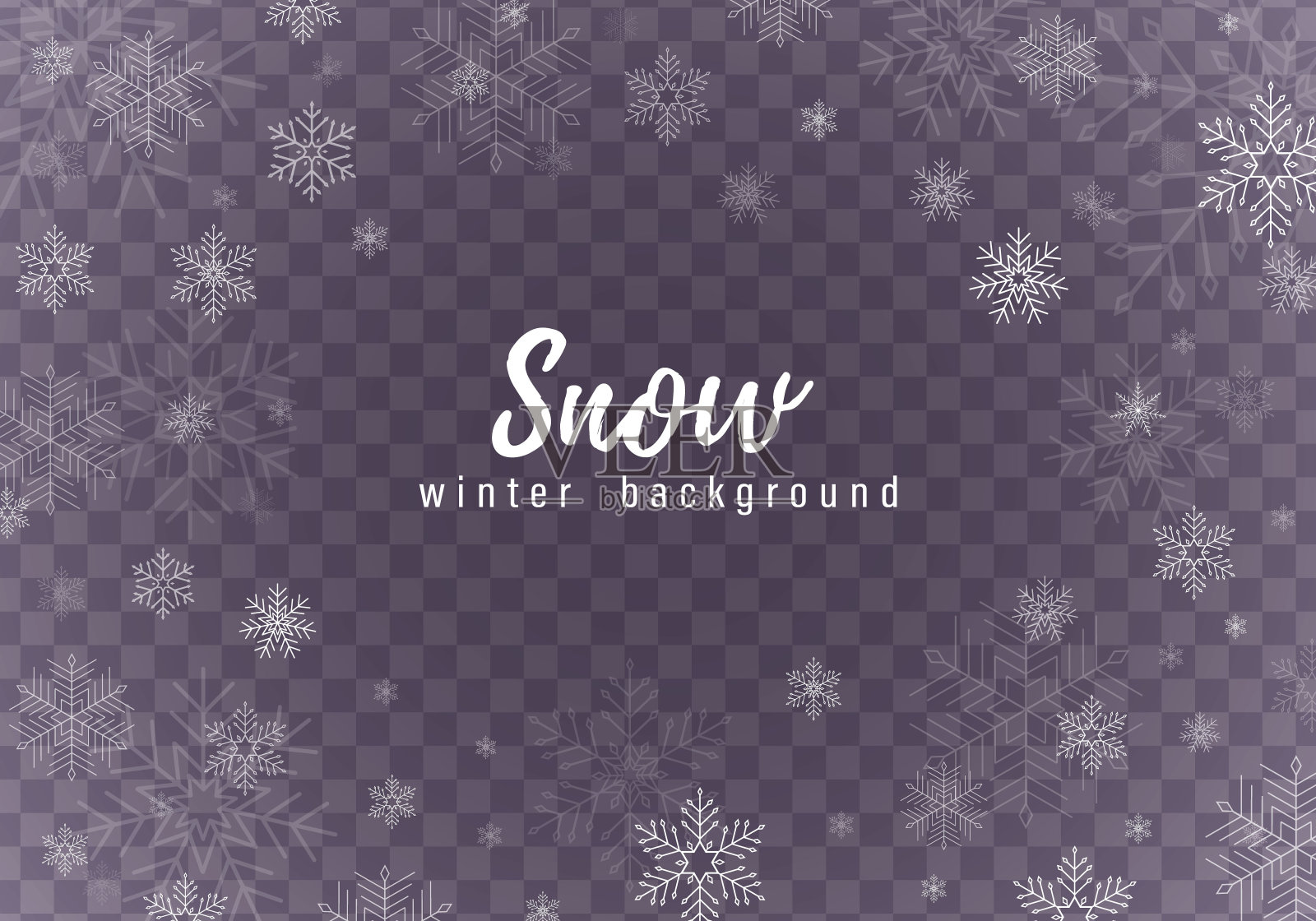 圣诞雪花雪花插画图片素材