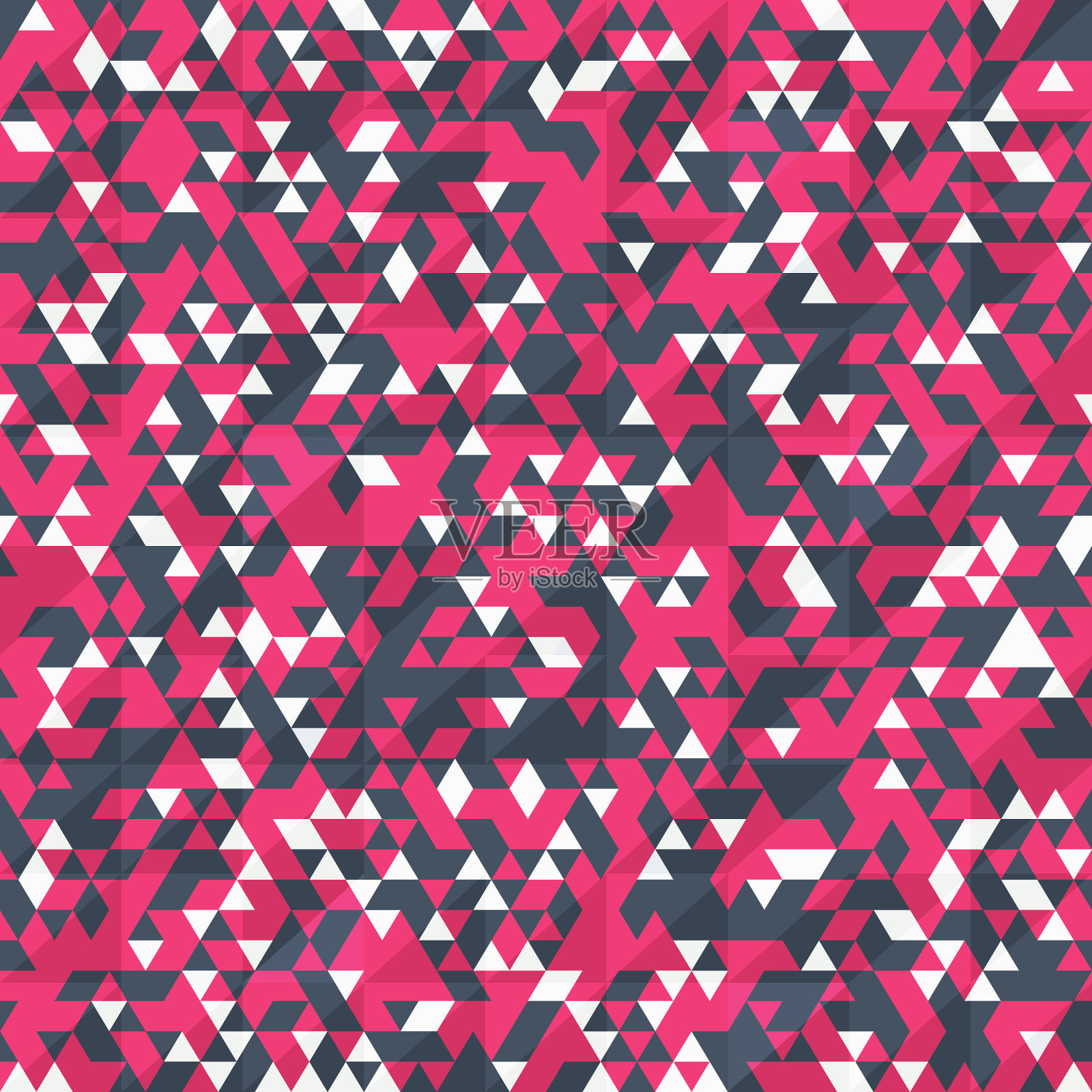 红色三角形图案插画图片素材