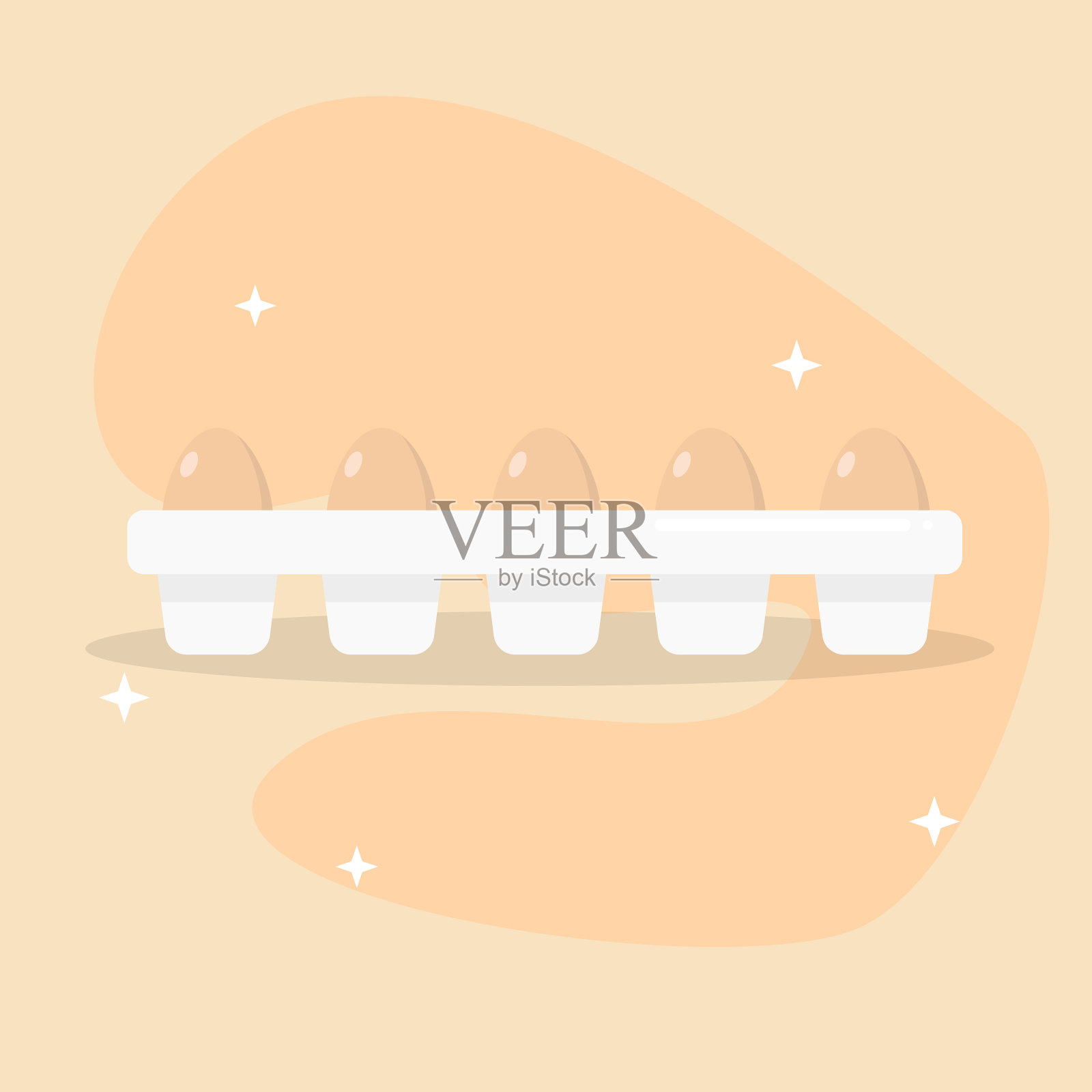 鸡蛋容器矢量图插画图片素材