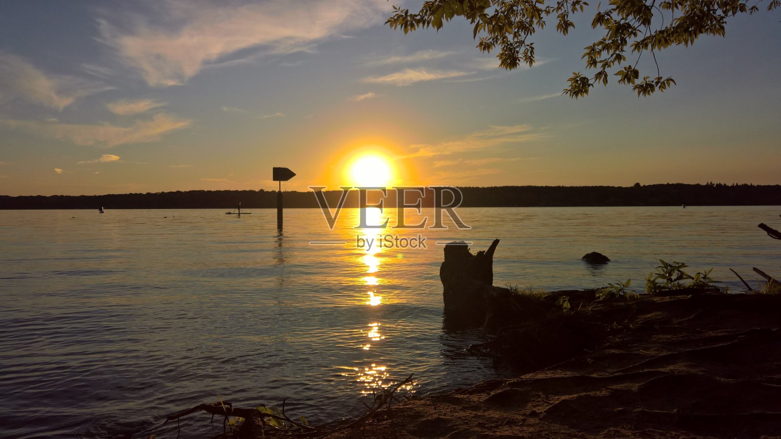 日落在柏林照片摄影图片