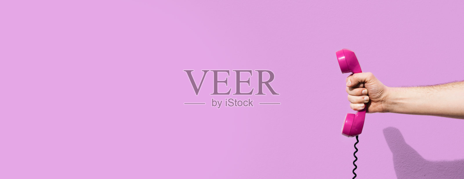 固定电话接收器的照片，带有单独文本的拷贝空间照片摄影图片