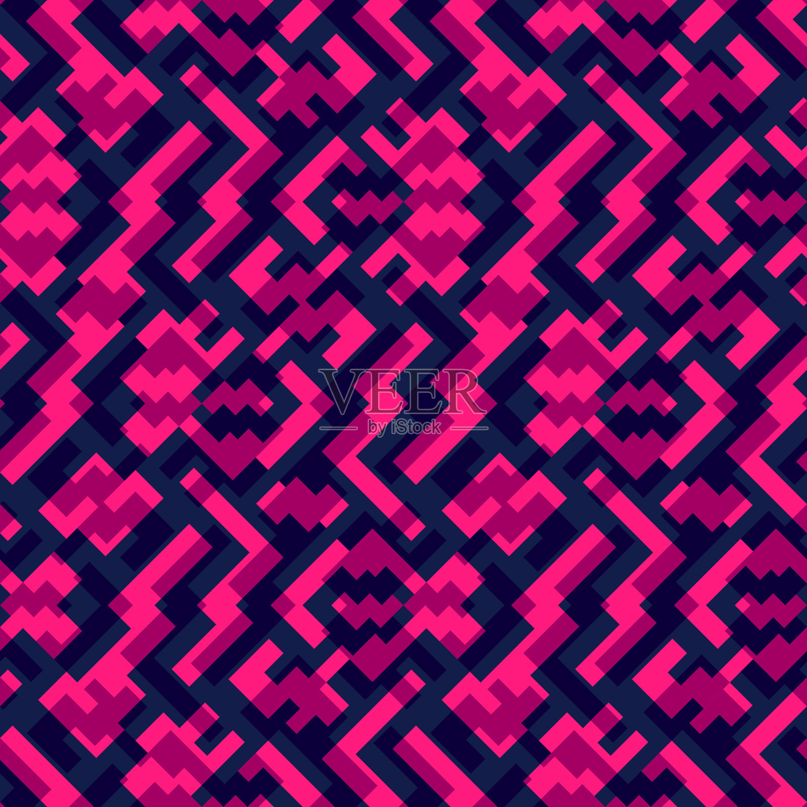 抽象的无缝模式。明亮的元素为您的服装设计。插画图片素材