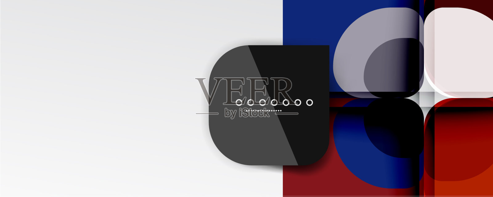 抽象背景-几何剪纸设计插画图片素材