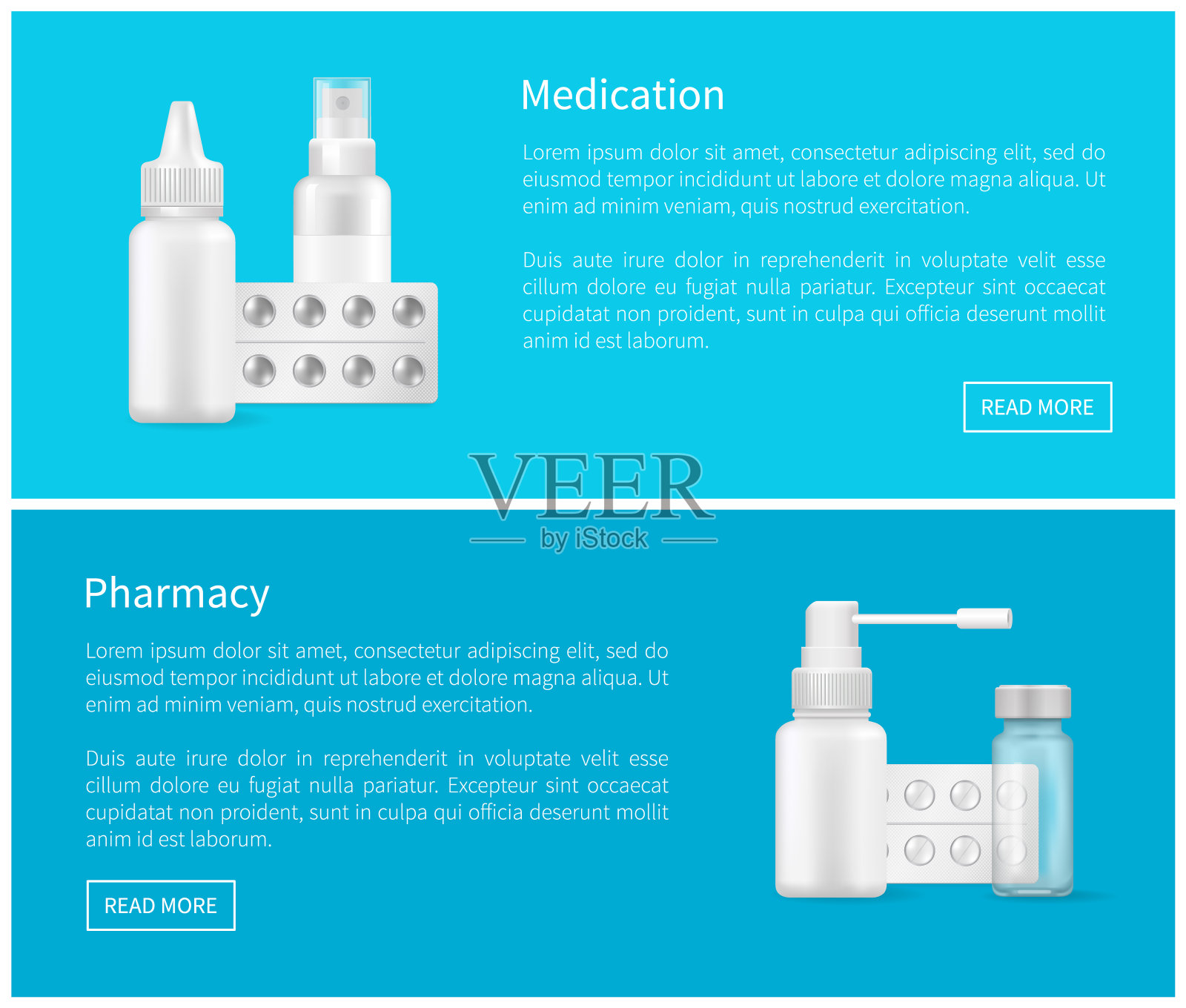 药房药物海报空医疗容器设计模板素材