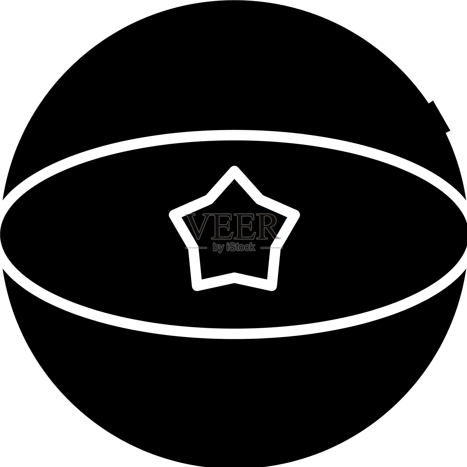 马戏团球黑色图标概念图标素材