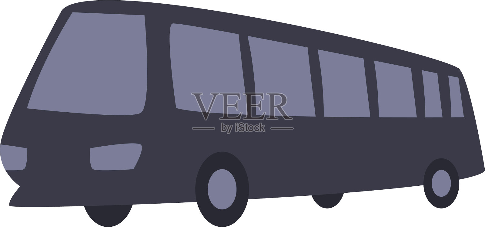 隔离巴士车辆填充式图标设计设计元素图片