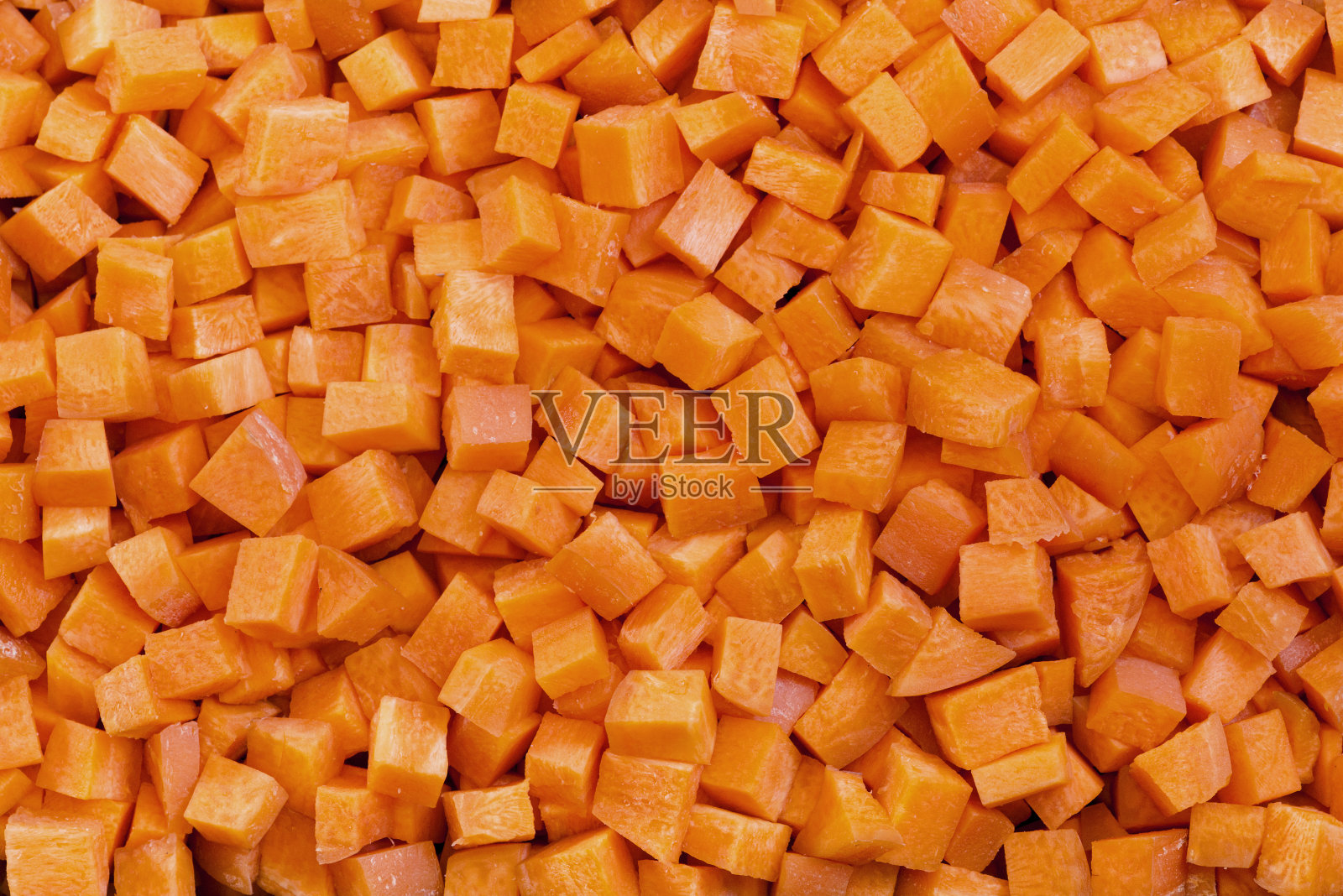 切碎的胡萝卜丁图案照片摄影图片
