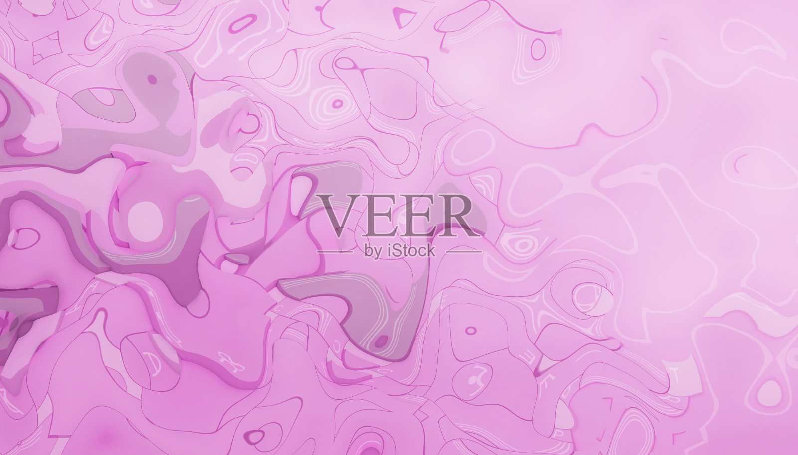 紫色背景下的抽象曲线现代当代艺术概念照片摄影图片