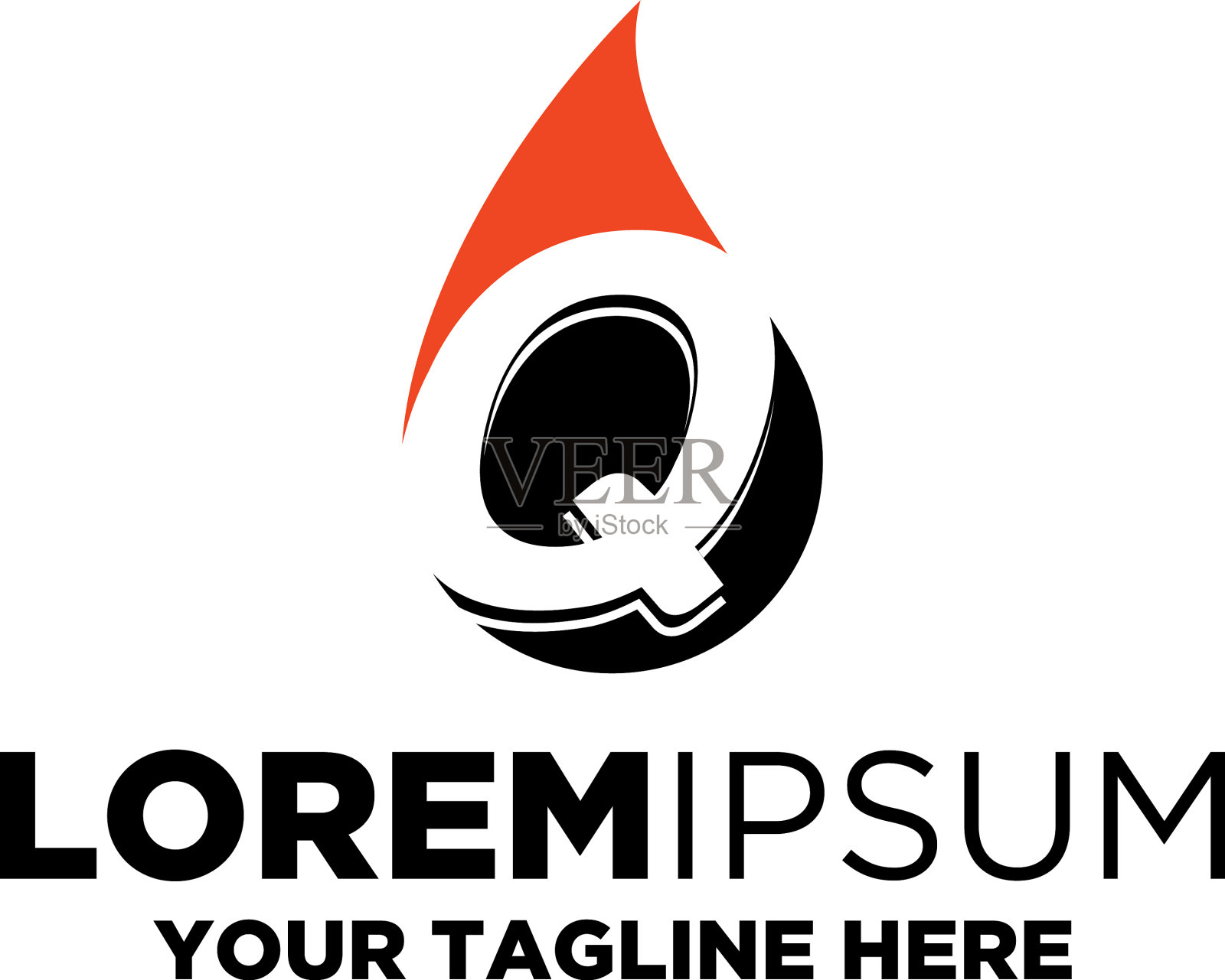 q字型煤气油插画图片素材