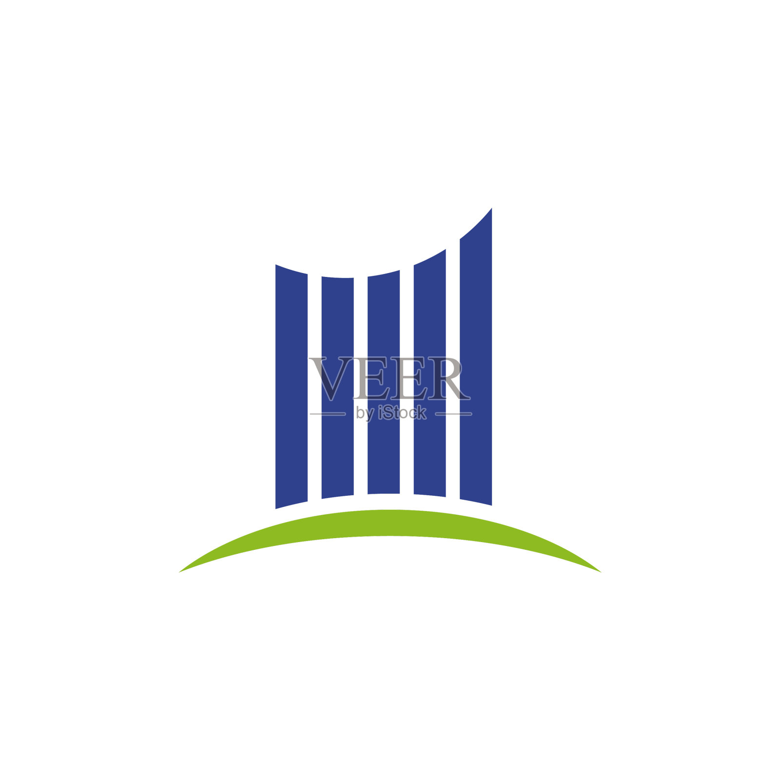 公寓建筑标识设计灵感插画图片素材