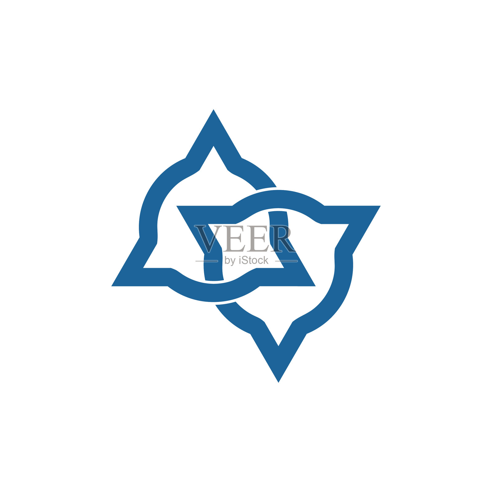 链接圆三角形对象平面标志设计元素图片