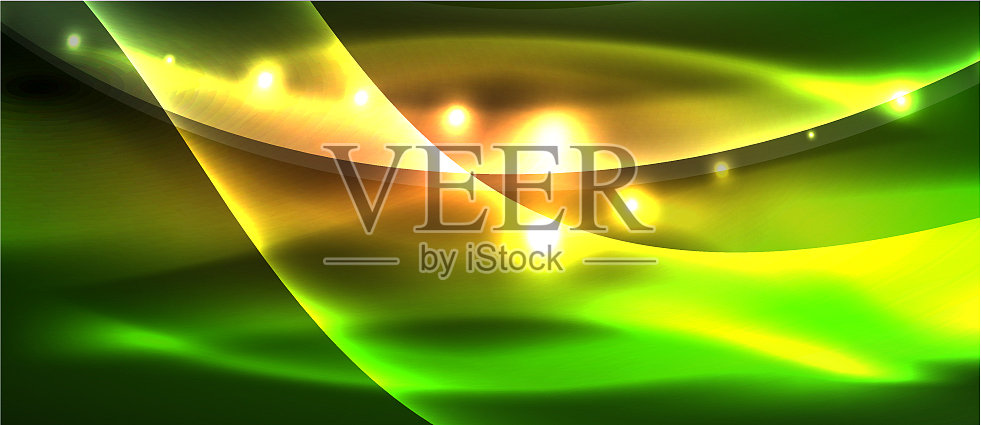 抽象背景用霓虹波光设计插画图片素材