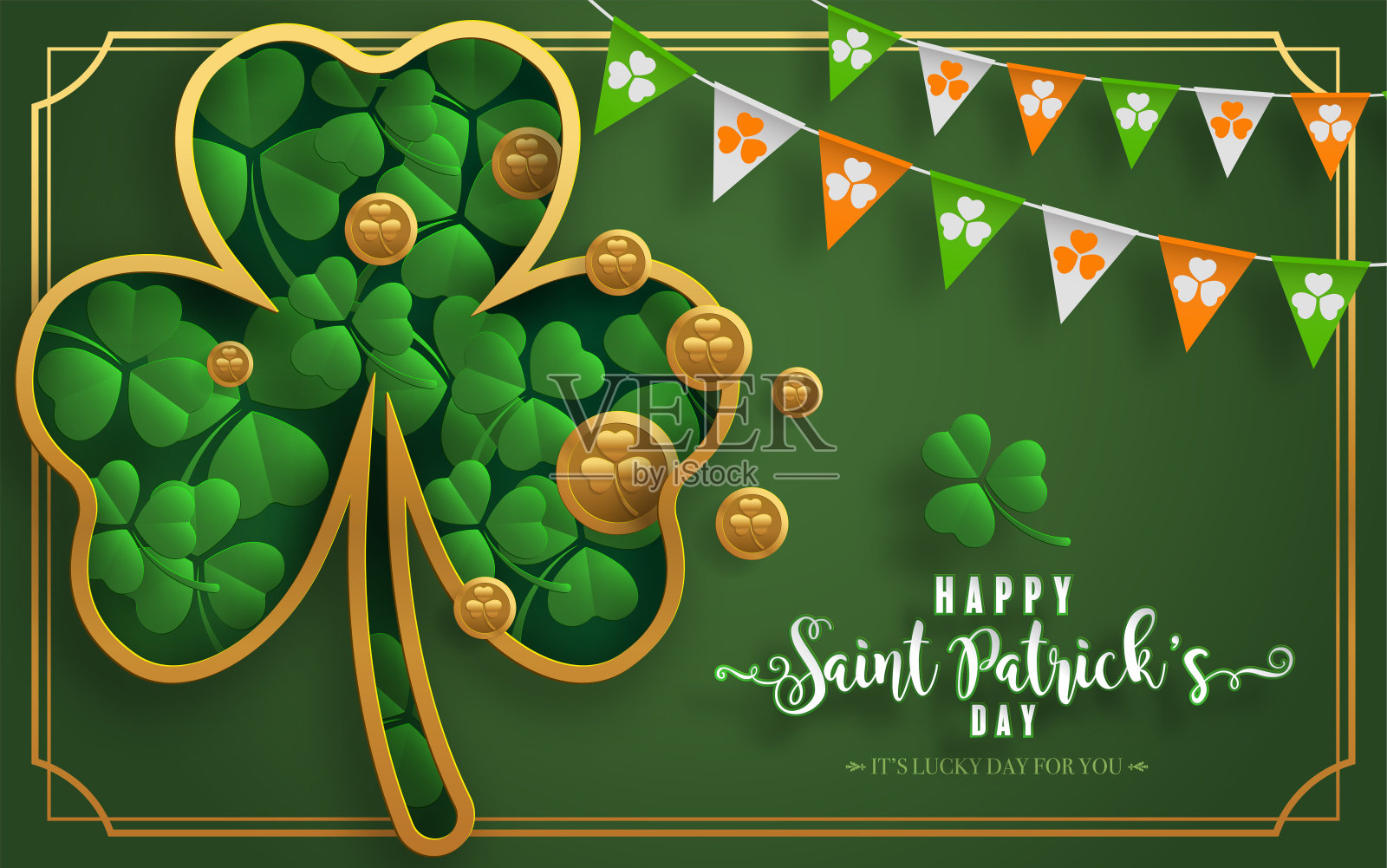 圣帕特里克节插画图片素材