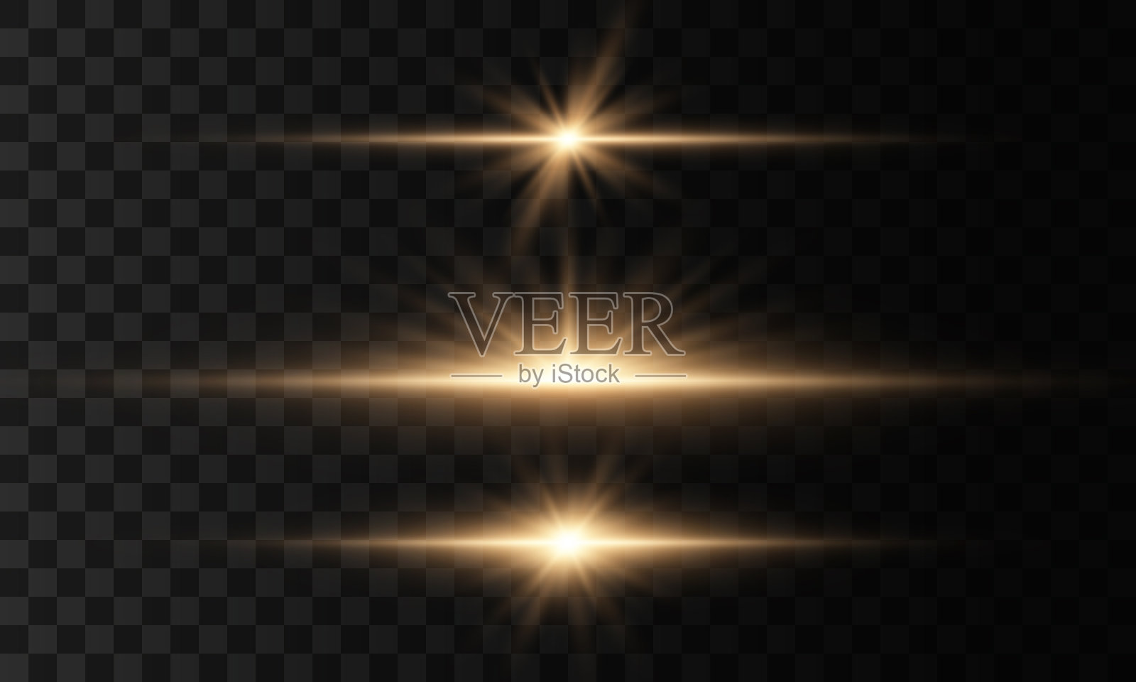 黄色的闪光,光设计元素图片