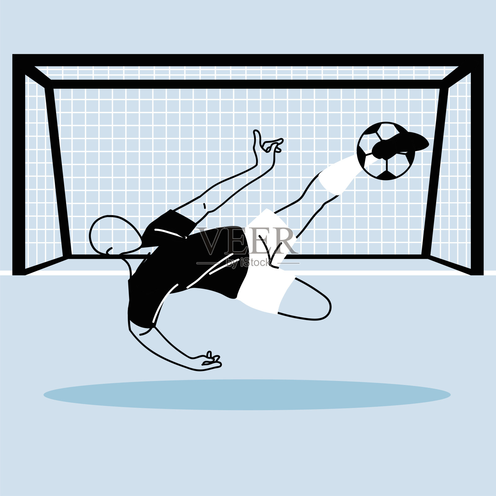 足球运动员拿着足球奔跑设计模板素材