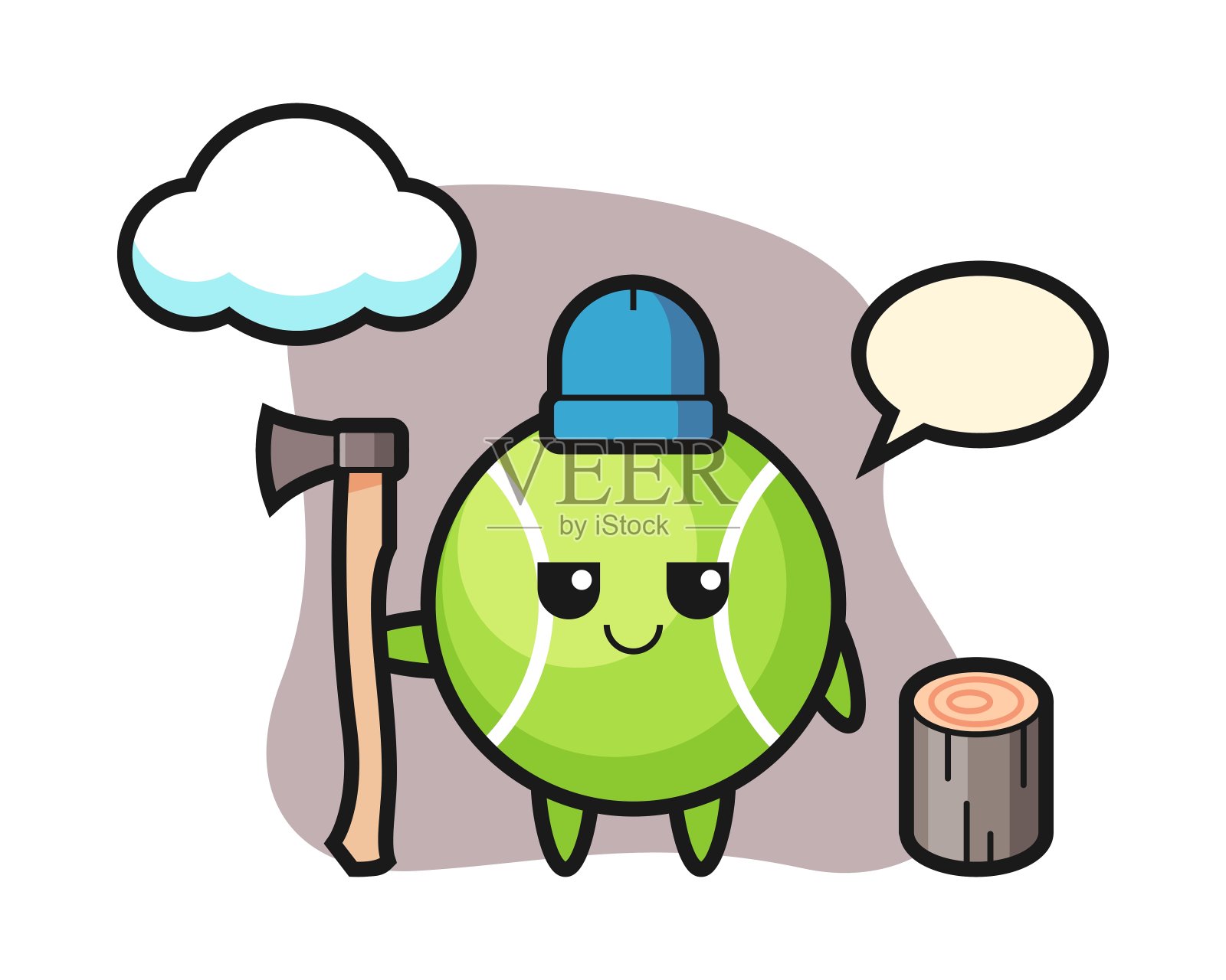 网球漫画作为一个樵夫设计元素图片