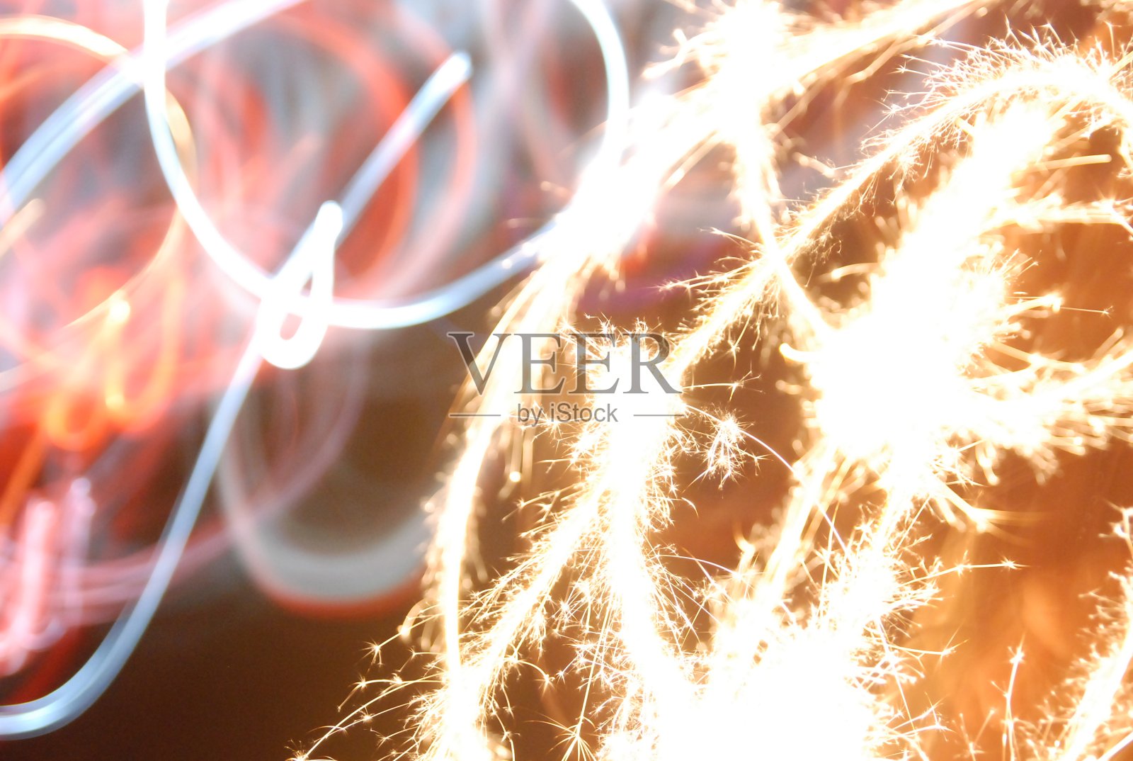 浪漫的烟花照片摄影图片