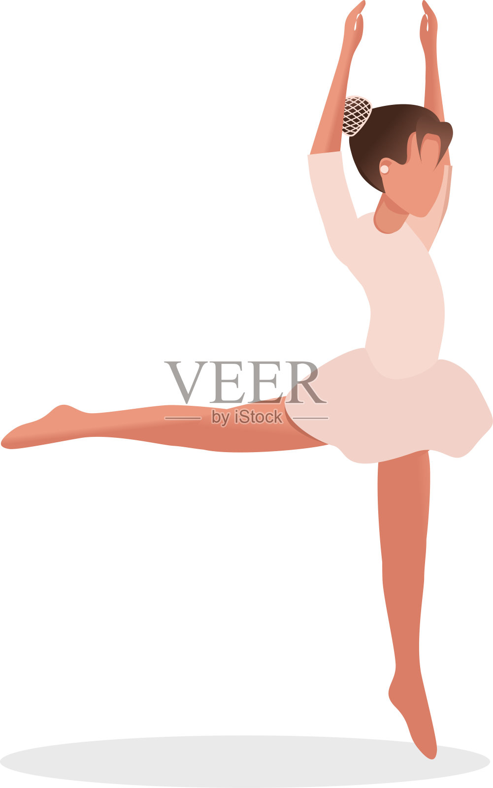 体操。在体育教育中很受欢迎的运动。图形绘制。插画图片素材