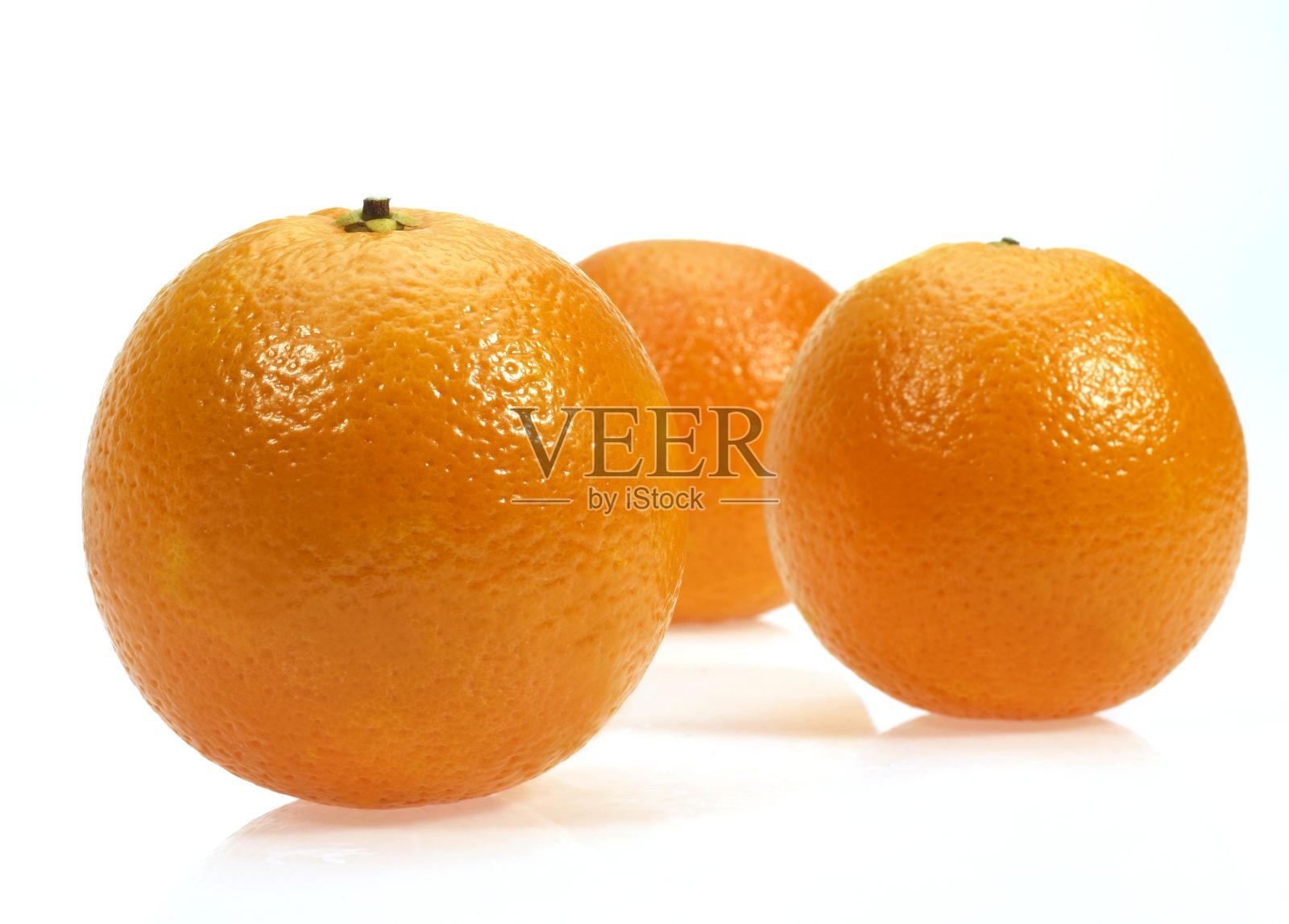 橘子，柑橘，白底水果照片摄影图片