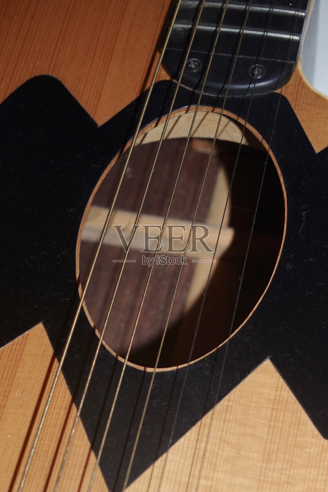 原声吉他和吉他弦照片摄影图片