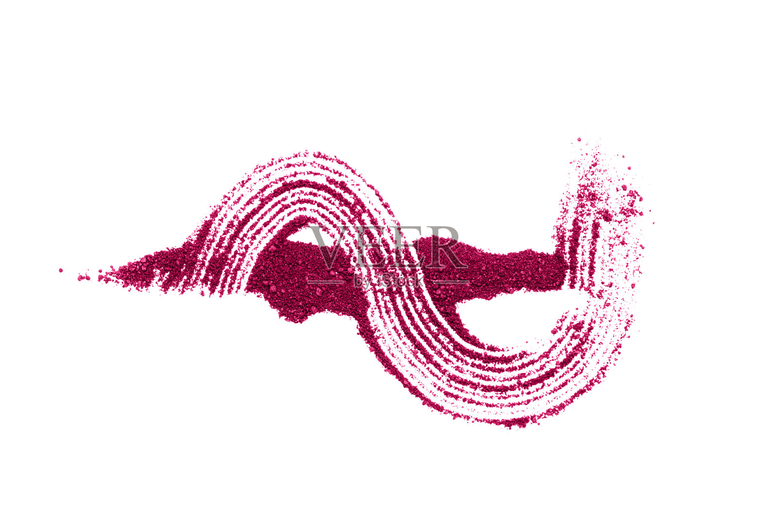 红色眼影孤立在白色背景上。照片摄影图片