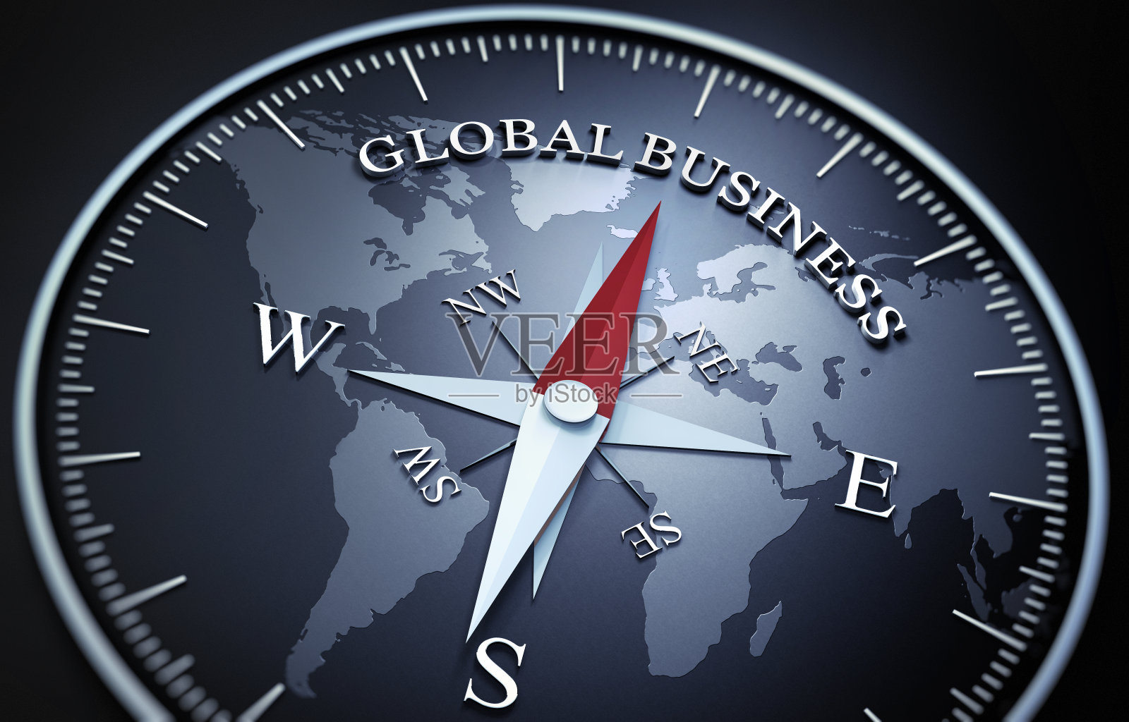 黑暗罗盘-概念全球业务照片摄影图片