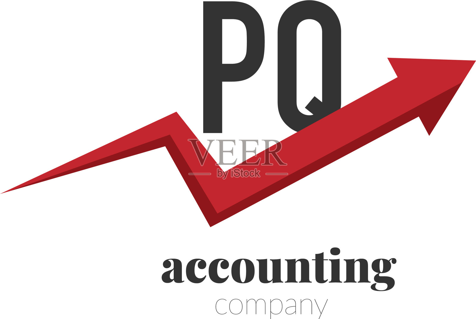 首字母pq creative finance - money插画图片素材