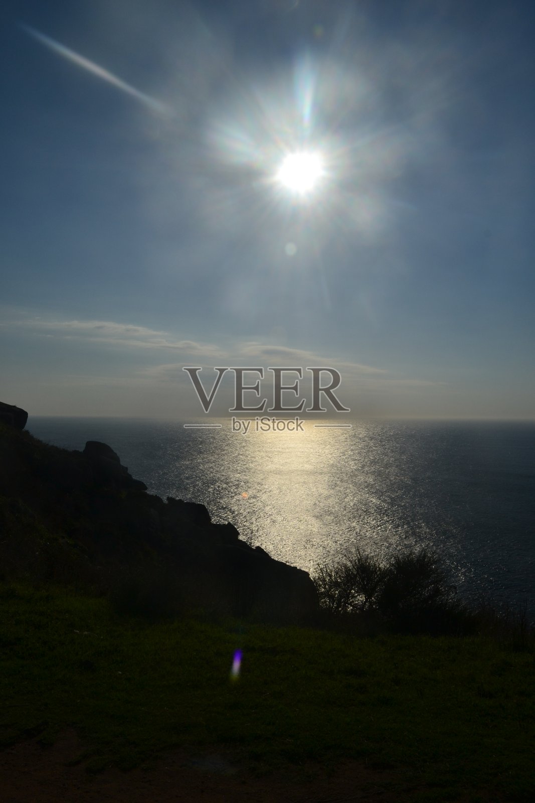 菲尼斯特拉日落照片摄影图片