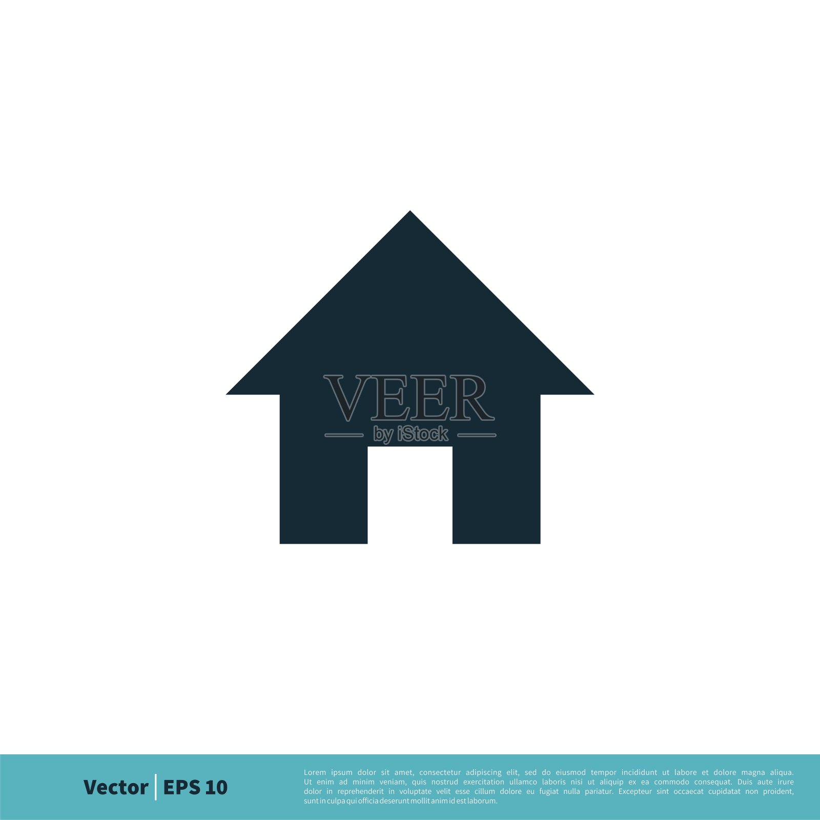 主页按钮图标矢量标志模板插图设计。向量EPS 10。插画图片素材