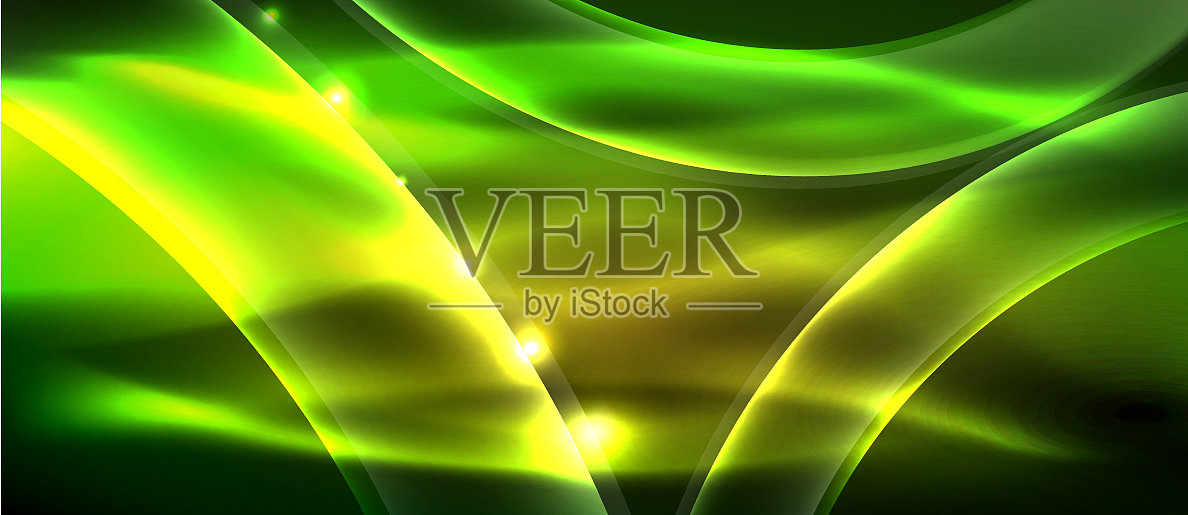 抽象背景用霓虹波光设计插画图片素材