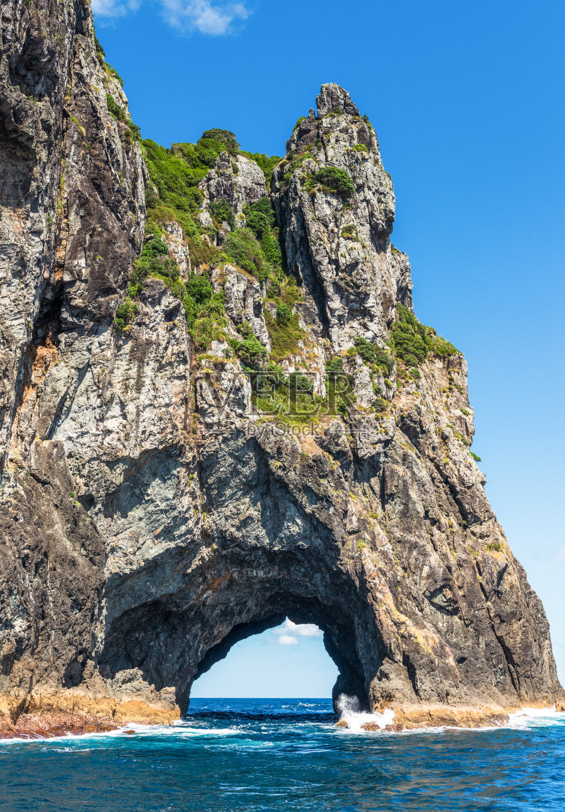 新西兰北部的岩石洞照片摄影图片