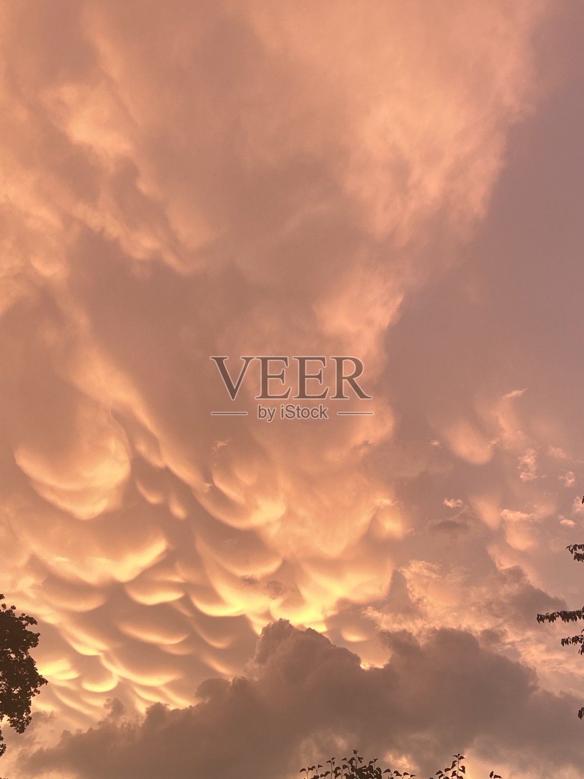 日落时俯视天空照片摄影图片