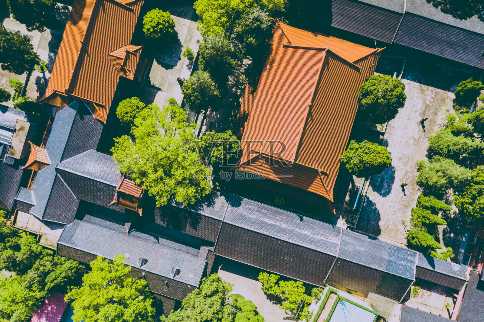 中国江西省南昌市万寿宫的庙宇建筑群照片摄影图片