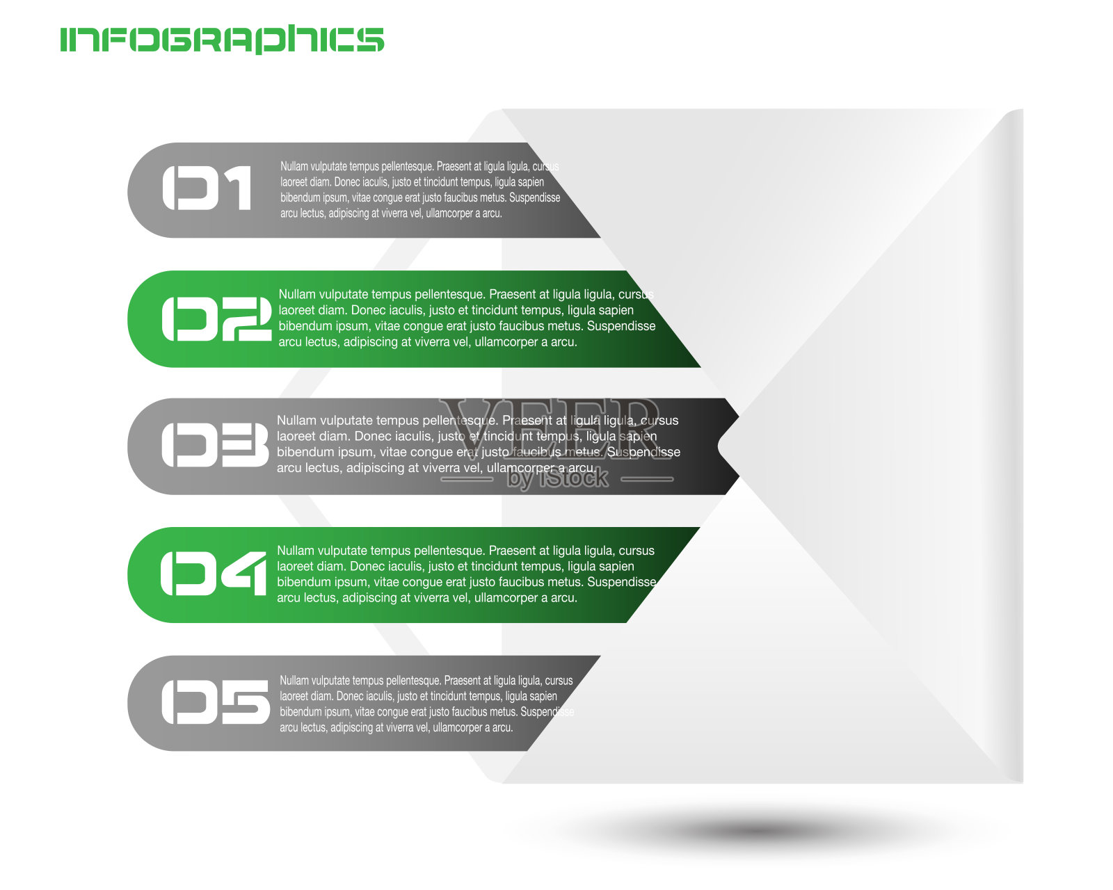 现代设计模板可以用于信息图形横幅的网页布局。插画图片素材